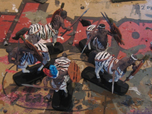 The zebras have gazelle skin shields.